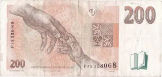 Czech Republic 200 Korun, 1998 reverse